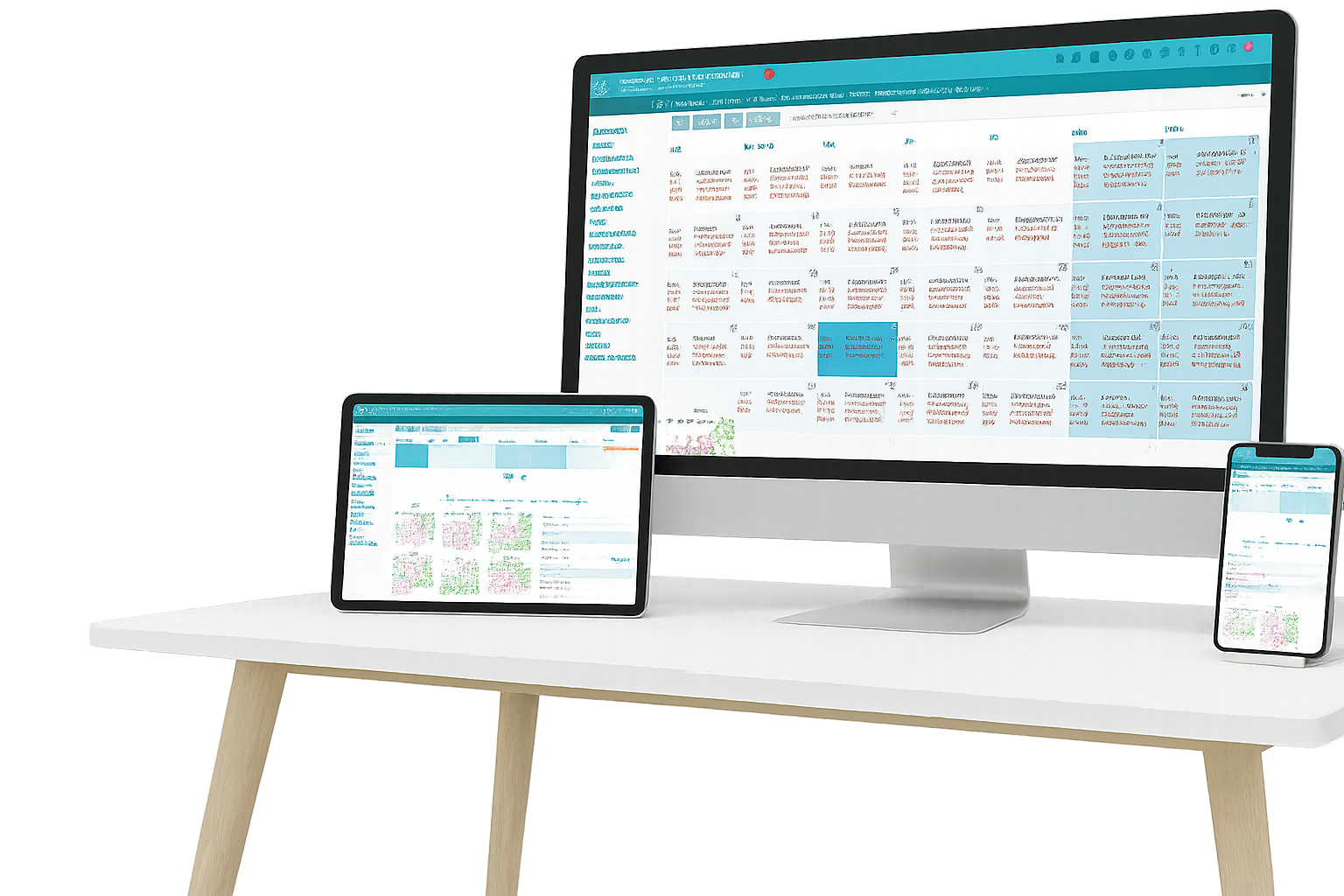 Dispositivos de la aplicación